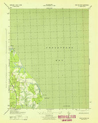Point No Point Maryland Historical topographic map, 1:31680 scale, 7.5 X 7.5 Minute, Year 1943