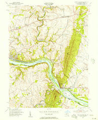 Point Of Rocks Maryland Historical topographic map, 1:24000 scale, 7.5 X 7.5 Minute, Year 1955