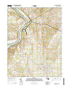 Poolesville Maryland Historical topographic map, 1:24000 scale, 7.5 X 7.5 Minute, Year 2014
