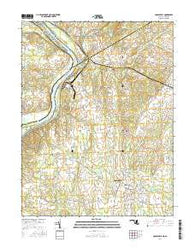 Poolesville Maryland Current topographic map, 1:24000 scale, 7.5 X 7.5 Minute, Year 2016