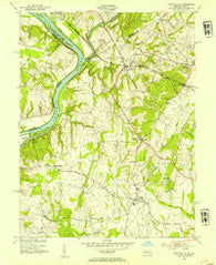 Poolesville Maryland Historical topographic map, 1:24000 scale, 7.5 X 7.5 Minute, Year 1952