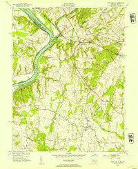 Poolesville Maryland Historical topographic map, 1:24000 scale, 7.5 X 7.5 Minute, Year 1952