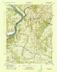 Poolesville Maryland Historical topographic map, 1:31680 scale, 7.5 X 7.5 Minute, Year 1944