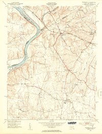 Poolesville Maryland Historical topographic map, 1:24000 scale, 7.5 X 7.5 Minute, Year 1952