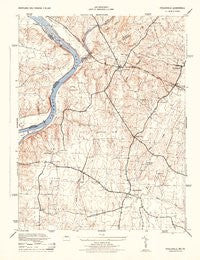 Poolesville Maryland Historical topographic map, 1:31680 scale, 7.5 X 7.5 Minute, Year 1944