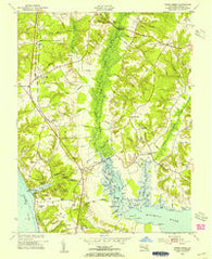 Popes Creek Maryland Historical topographic map, 1:24000 scale, 7.5 X 7.5 Minute, Year 1953