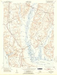 Popes Creek Maryland Historical topographic map, 1:24000 scale, 7.5 X 7.5 Minute, Year 1953