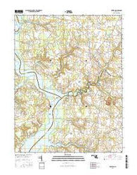 Preston Maryland Current topographic map, 1:24000 scale, 7.5 X 7.5 Minute, Year 2016
