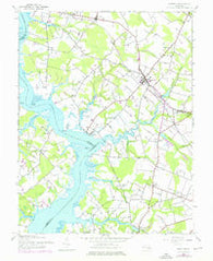 Preston Maryland Historical topographic map, 1:24000 scale, 7.5 X 7.5 Minute, Year 1944
