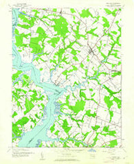 Preston Maryland Historical topographic map, 1:24000 scale, 7.5 X 7.5 Minute, Year 1944
