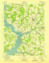 Preston Maryland Historical topographic map, 1:31680 scale, 7.5 X 7.5 Minute, Year 1944