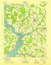Preston Maryland Historical topographic map, 1:31680 scale, 7.5 X 7.5 Minute, Year 1944