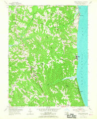 Prince Frederick Maryland Historical topographic map, 1:24000 scale, 7.5 X 7.5 Minute, Year 1953