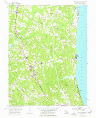 Prince Frederick Maryland Historical topographic map, 1:24000 scale, 7.5 X 7.5 Minute, Year 1953