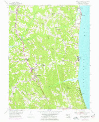 Prince Frederick Maryland Historical topographic map, 1:24000 scale, 7.5 X 7.5 Minute, Year 1953