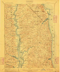Prince Frederick Maryland Historical topographic map, 1:62500 scale, 15 X 15 Minute, Year 1910