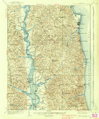 Prince Frederick Maryland Historical topographic map, 1:62500 scale, 15 X 15 Minute, Year 1938