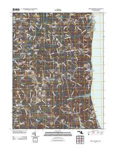 Prince Frederick Maryland Historical topographic map, 1:24000 scale, 7.5 X 7.5 Minute, Year 2011