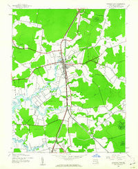 Princess Anne Maryland Historical topographic map, 1:24000 scale, 7.5 X 7.5 Minute, Year 1942