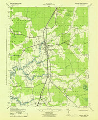 Princess Anne Maryland Historical topographic map, 1:31680 scale, 7.5 X 7.5 Minute, Year 1943