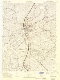 Princess Anne Maryland Historical topographic map, 1:24000 scale, 7.5 X 7.5 Minute, Year 1972