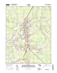 Princess Anne Maryland Current topographic map, 1:24000 scale, 7.5 X 7.5 Minute, Year 2016