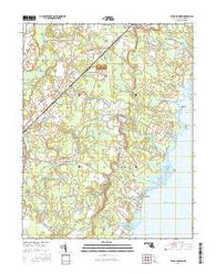 Public Landing Maryland Current topographic map, 1:24000 scale, 7.5 X 7.5 Minute, Year 2016