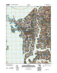 Queenstown Maryland Historical topographic map, 1:24000 scale, 7.5 X 7.5 Minute, Year 2011