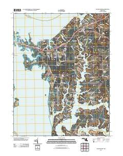 Queenstown Maryland Historical topographic map, 1:24000 scale, 7.5 X 7.5 Minute, Year 2011