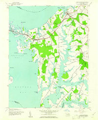 Queenstown Maryland Historical topographic map, 1:24000 scale, 7.5 X 7.5 Minute, Year 1942