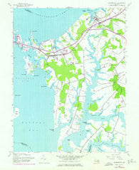 Queenstown Maryland Historical topographic map, 1:24000 scale, 7.5 X 7.5 Minute, Year 1942