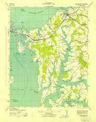 Queenstown Maryland Historical topographic map, 1:31680 scale, 7.5 X 7.5 Minute, Year 1943