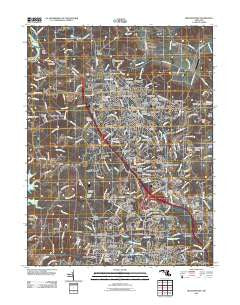 Reisterstown Maryland Historical topographic map, 1:24000 scale, 7.5 X 7.5 Minute, Year 2011