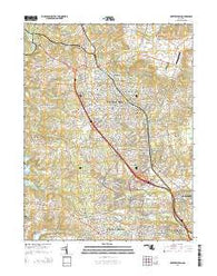 Reisterstown Maryland Historical topographic map, 1:24000 scale, 7.5 X 7.5 Minute, Year 2014