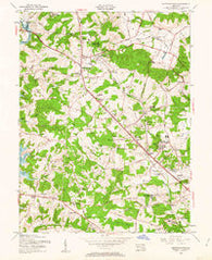 Reisterstown Maryland Historical topographic map, 1:24000 scale, 7.5 X 7.5 Minute, Year 1953