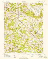 Reisterstown Maryland Historical topographic map, 1:24000 scale, 7.5 X 7.5 Minute, Year 1953