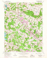 Reisterstown Maryland Historical topographic map, 1:24000 scale, 7.5 X 7.5 Minute, Year 1953
