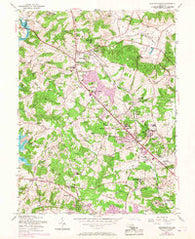 Reisterstown Maryland Historical topographic map, 1:24000 scale, 7.5 X 7.5 Minute, Year 1953