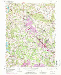 Reisterstown Maryland Historical topographic map, 1:24000 scale, 7.5 X 7.5 Minute, Year 1953
