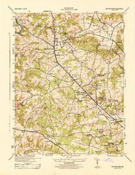 Reisterstown Maryland Historical topographic map, 1:31680 scale, 7.5 X 7.5 Minute, Year 1944