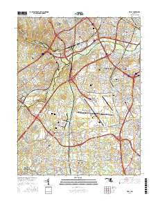 Relay Maryland Current topographic map, 1:24000 scale, 7.5 X 7.5 Minute, Year 2016