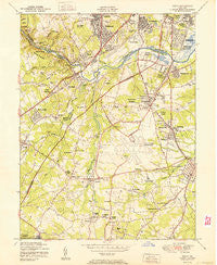 Relay Maryland Historical topographic map, 1:24000 scale, 7.5 X 7.5 Minute, Year 1950