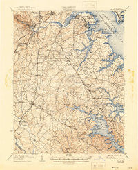 Relay Maryland Historical topographic map, 1:62500 scale, 15 X 15 Minute, Year 1907