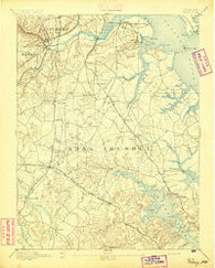 Relay Maryland Historical topographic map, 1:62500 scale, 15 X 15 Minute, Year 1894