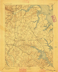 Relay Maryland Historical topographic map, 1:62500 scale, 15 X 15 Minute, Year 1894