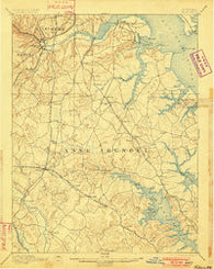 Relay Maryland Historical topographic map, 1:62500 scale, 15 X 15 Minute, Year 1894