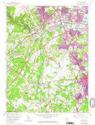 Relay Maryland Historical topographic map, 1:24000 scale, 7.5 X 7.5 Minute, Year 1957