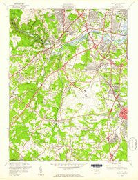 Relay Maryland Historical topographic map, 1:24000 scale, 7.5 X 7.5 Minute, Year 1957