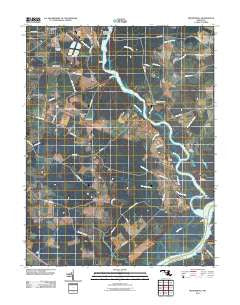 Rhodesdale Maryland Historical topographic map, 1:24000 scale, 7.5 X 7.5 Minute, Year 2011