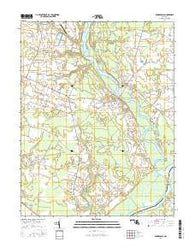 Rhodesdale Maryland Current topographic map, 1:24000 scale, 7.5 X 7.5 Minute, Year 2016